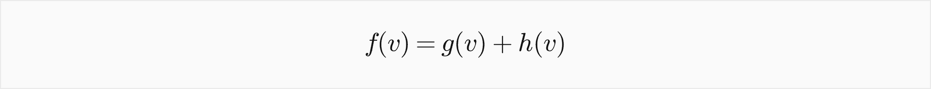 f of v equals g of v plus h of v